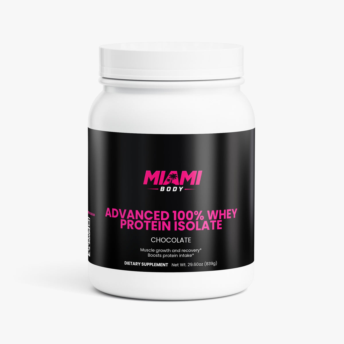 Miami Body Advanced 100% Whey Protein Isolate (Chocolate)