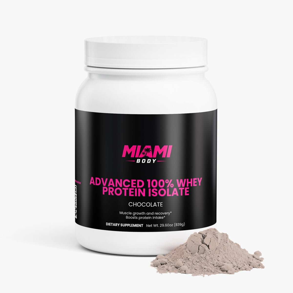 Miami Body Advanced 100% Whey Protein Isolate (Chocolate)